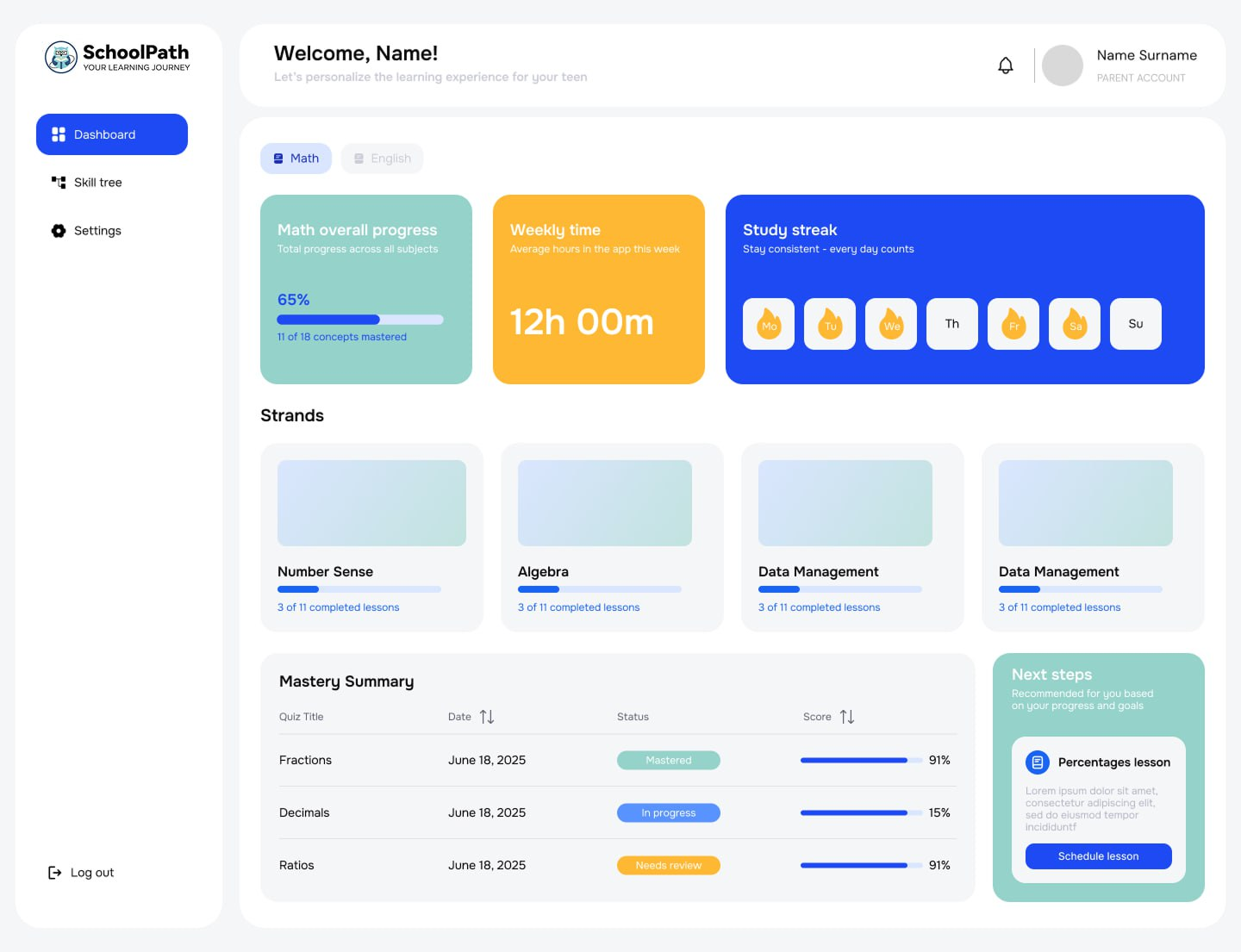 SchoolPath Dashboard
